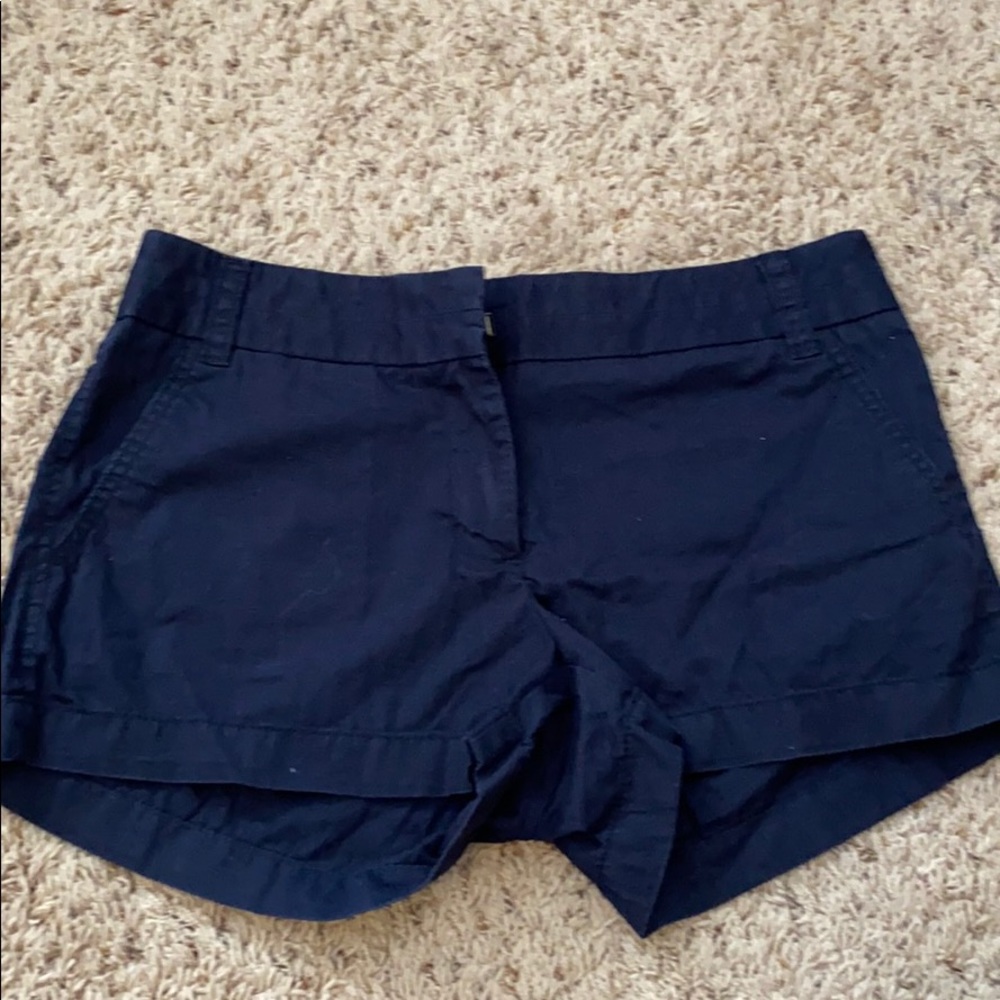 JCrew navy chino shorts